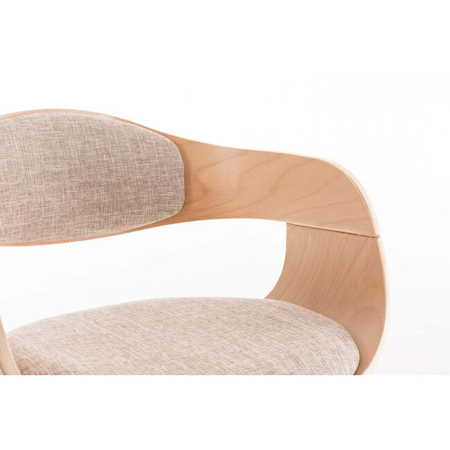 Besucherstuhl Kingston Holz/Stoff