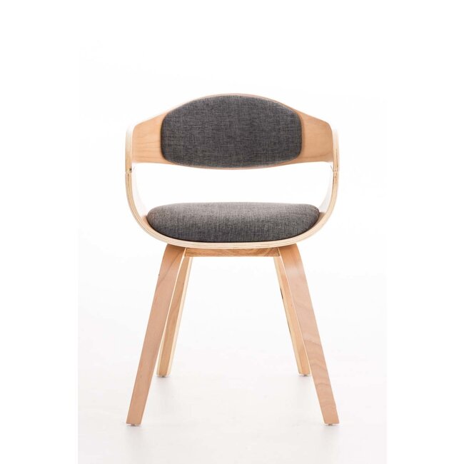 Besucherstuhl Kingston Holz/Stoff