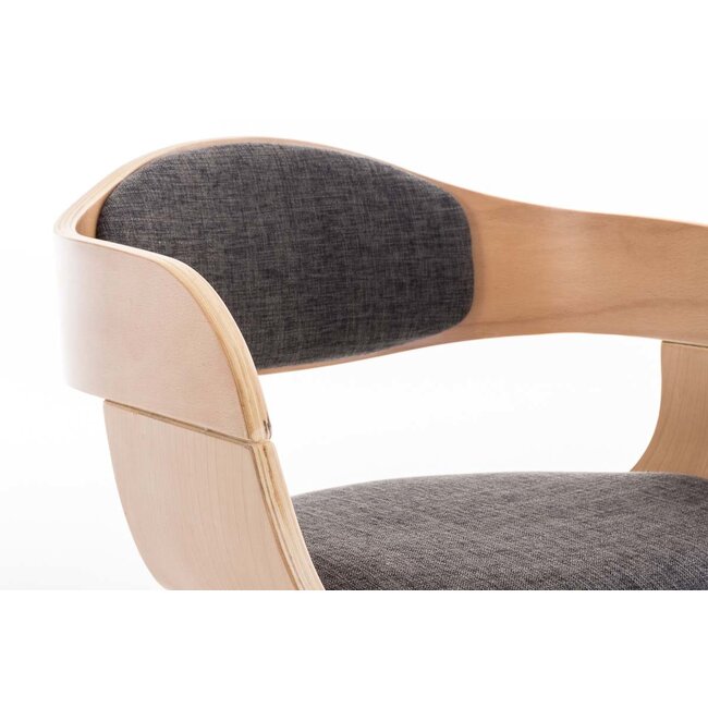 Besucherstuhl Kingston Holz/Stoff