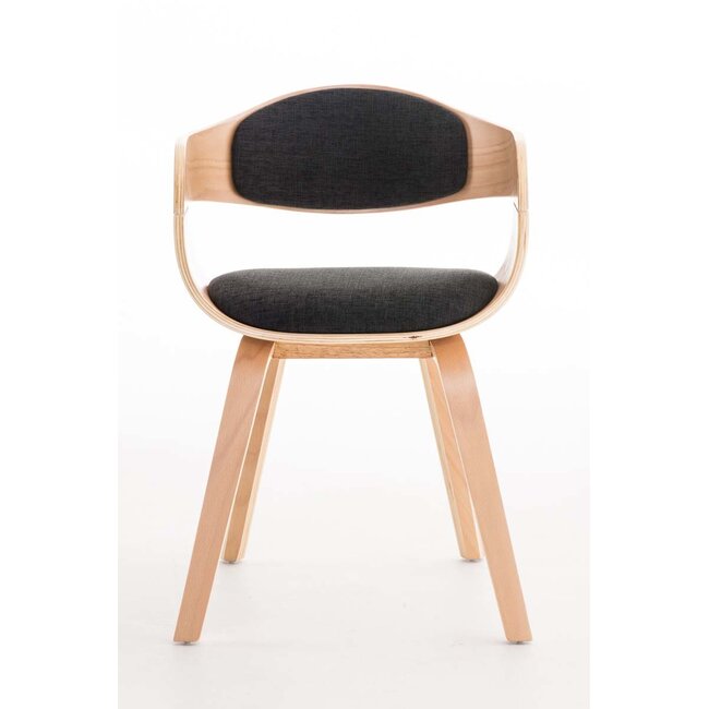 Besucherstuhl Kingston Holz/Stoff