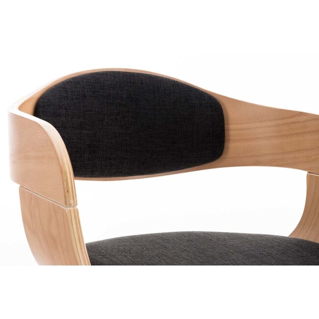 Besucherstuhl Kingston Holz/Stoff