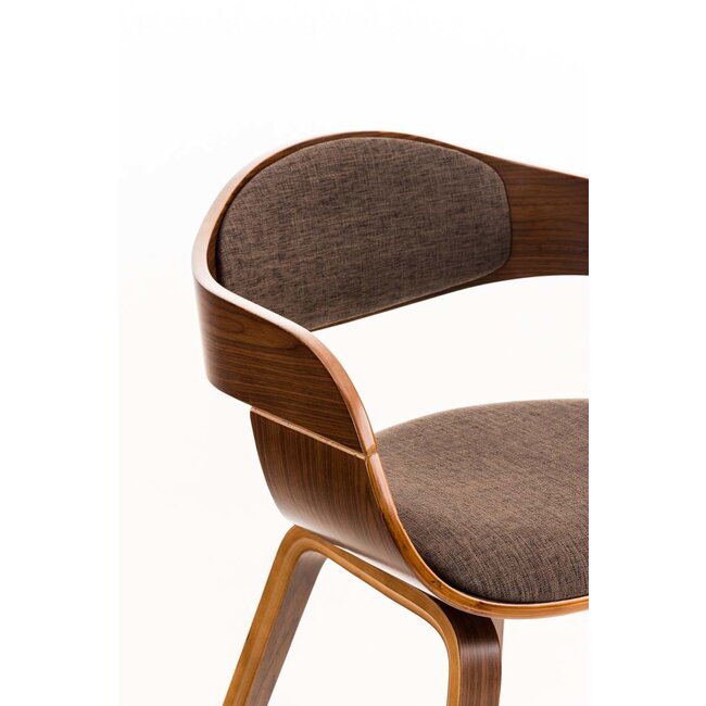 Besucherstuhl Kingston Holz/Stoff