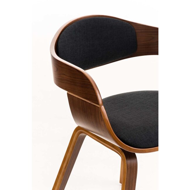 Besucherstuhl Kingston  Holz/Stoff