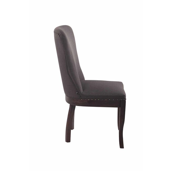 Stuhl Windsor Stoff Grau