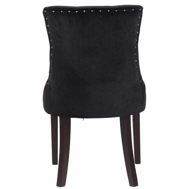 Esszimmerstuhl Aberdeen Samt Schwarz