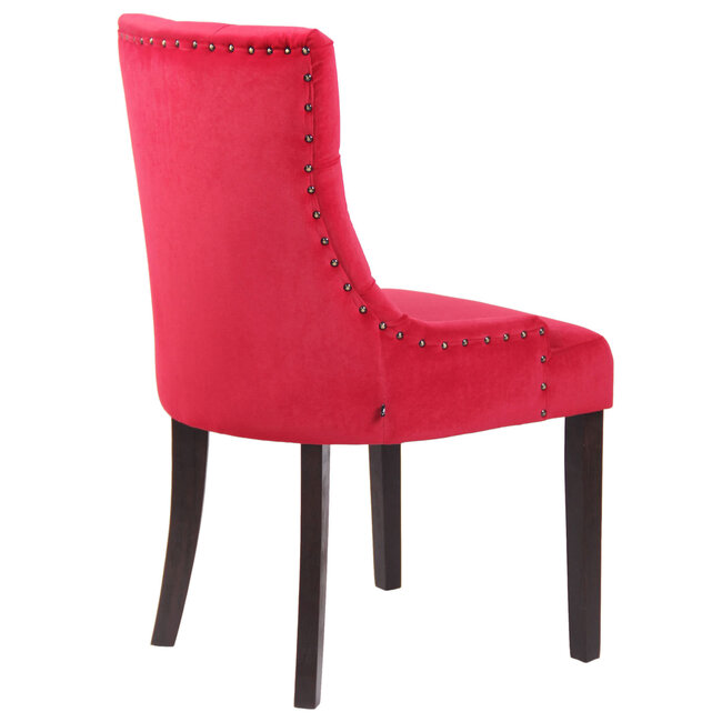 Esszimmerstuhl Aberdeen Samt Rot