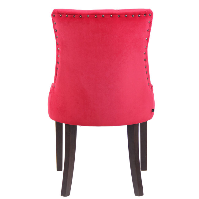 Esszimmerstuhl Aberdeen Samt Rot