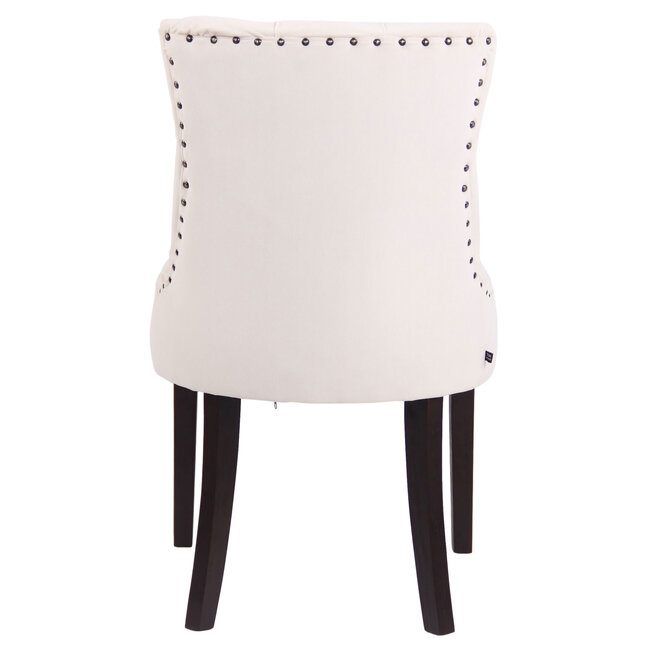 Esszimmerstuhl Aberdeen Samt Creme