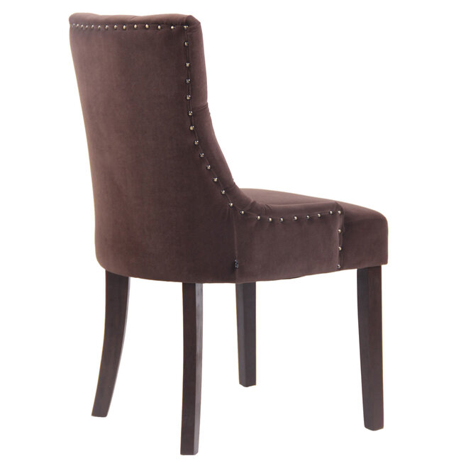Esszimmerstuhl Aberdeen Samt Braun