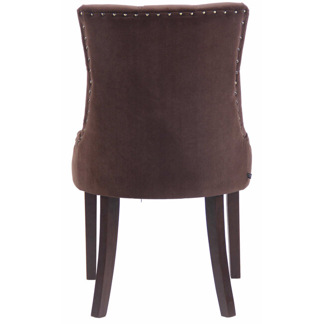 Esszimmerstuhl Aberdeen Samt Braun