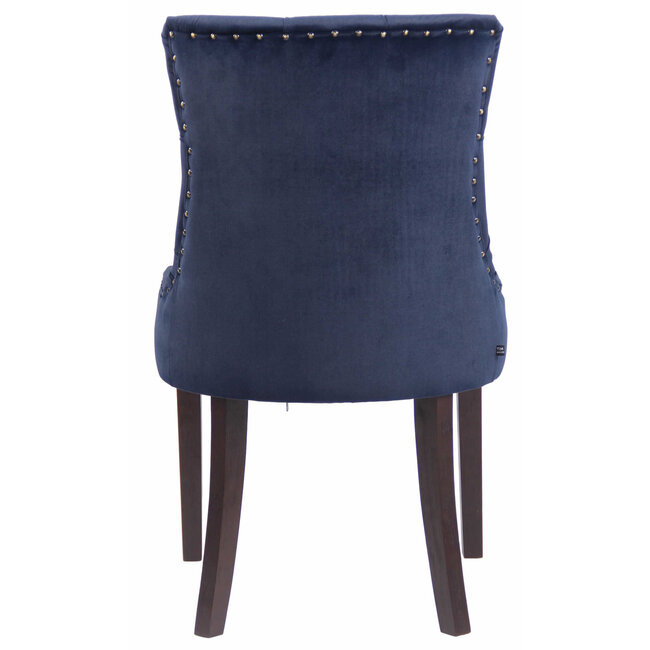 Esszimmerstuhl Aberdeen Samt Blau