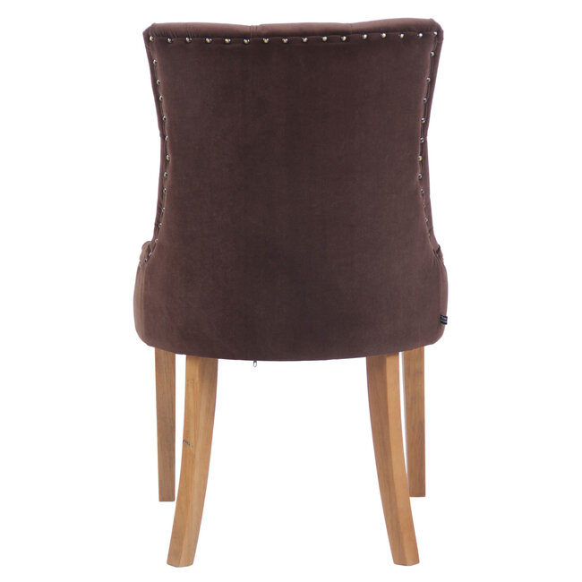 Esszimmerstuhl Aberdeen Samt Braun