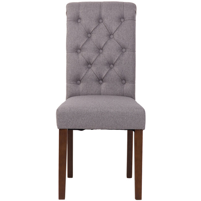 Esszimmerstuhl Lisburn Stoff Grau