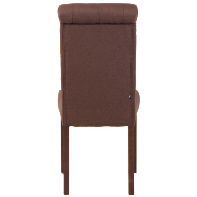 Esszimmerstuhl Lisburn Stoff Braun