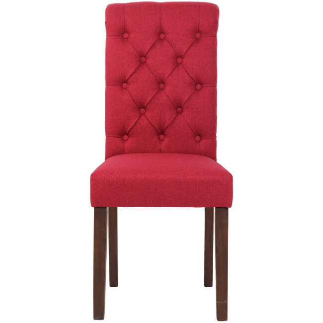 Esszimmerstuhl Lisburn Stoff Rot