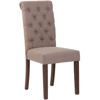 CLP Esszimmerstuhl Lisburn Stoff Taupe
