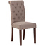 Esszimmerstuhl Lisburn Stoff Taupe