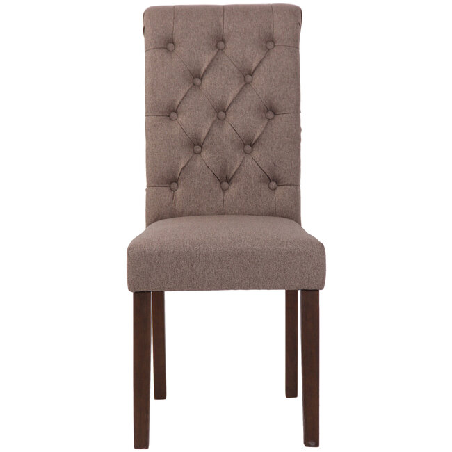 Esszimmerstuhl Lisburn Stoff Taupe