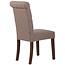 Esszimmerstuhl Lisburn Stoff Taupe