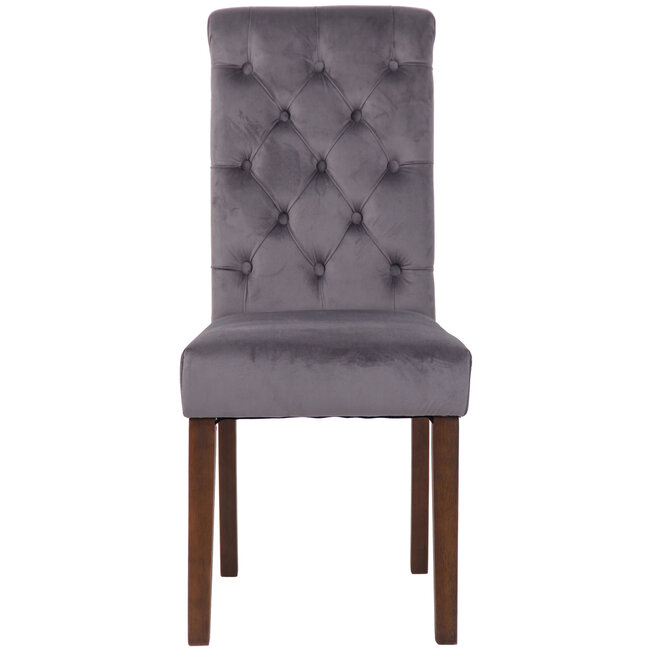 Esszimmerstuhl Lisburn Samt Grau