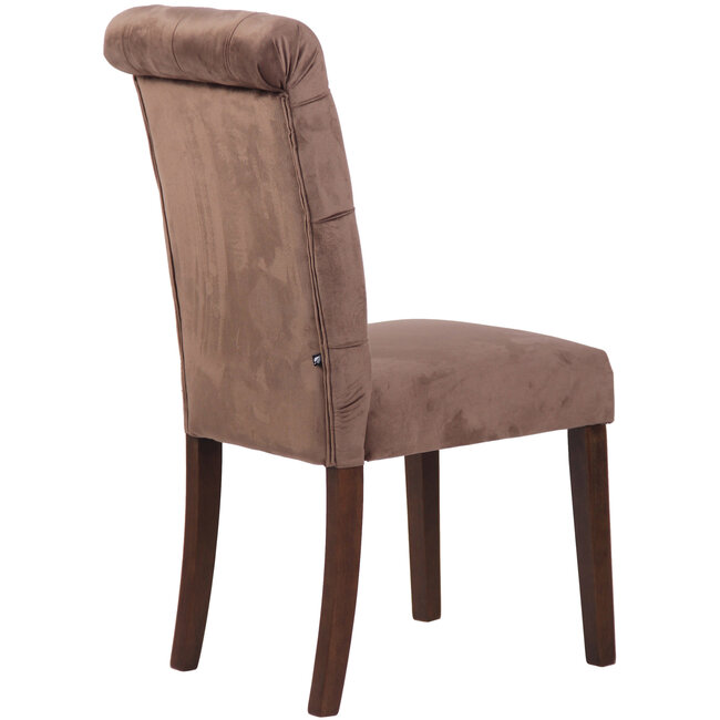 Esszimmerstuhl Lisburn Samt Braun