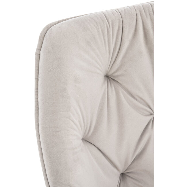 Stuhl Tanna Samt Grau