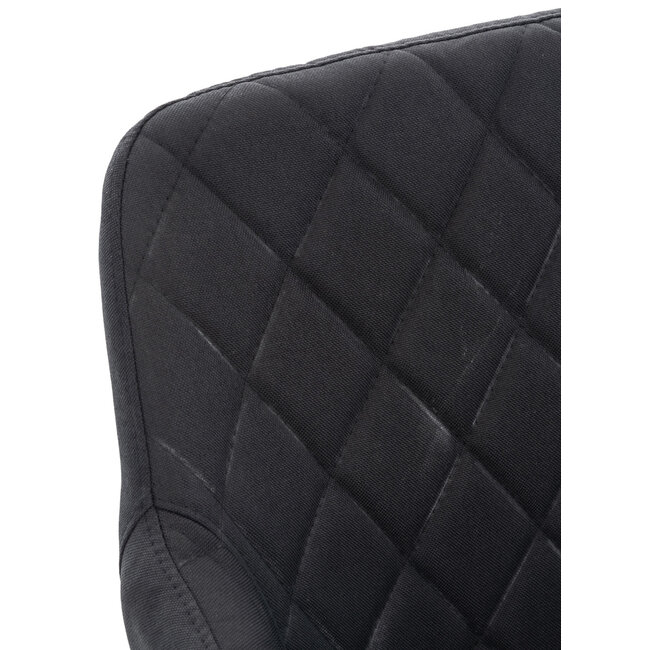 Esszimmerstuhl Shila Stoff Schwarz