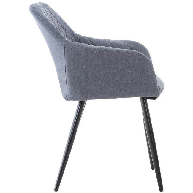 Esszimmerstuhl Shila Stoff Grau
