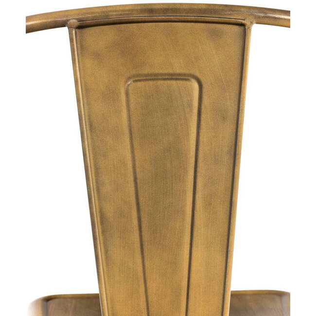 4er Set Stapelstuhl Bernny Metall Gold