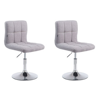 CLP 2er Set Lounger Palma V2 Stoff Grau