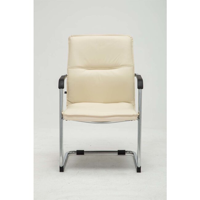 Besucherstuhl Seattle Kunstleder Creme