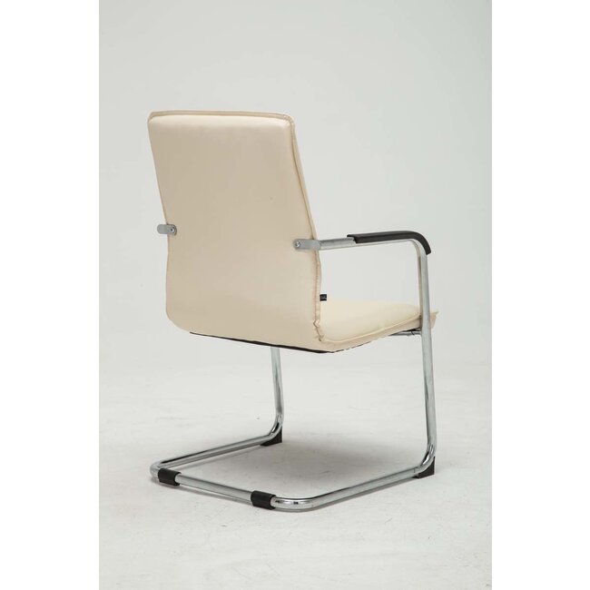 Besucherstuhl Seattle Kunstleder Creme