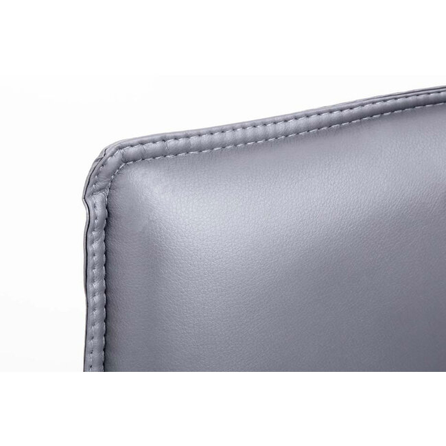 Besucherstuhl Seattle Kunstleder Grau