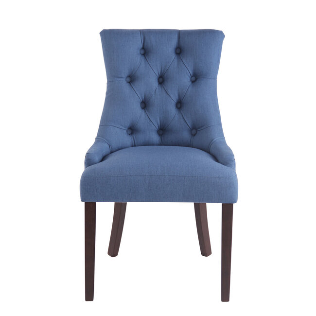Esszimmerstuhl Aberdeen Stoff Blau