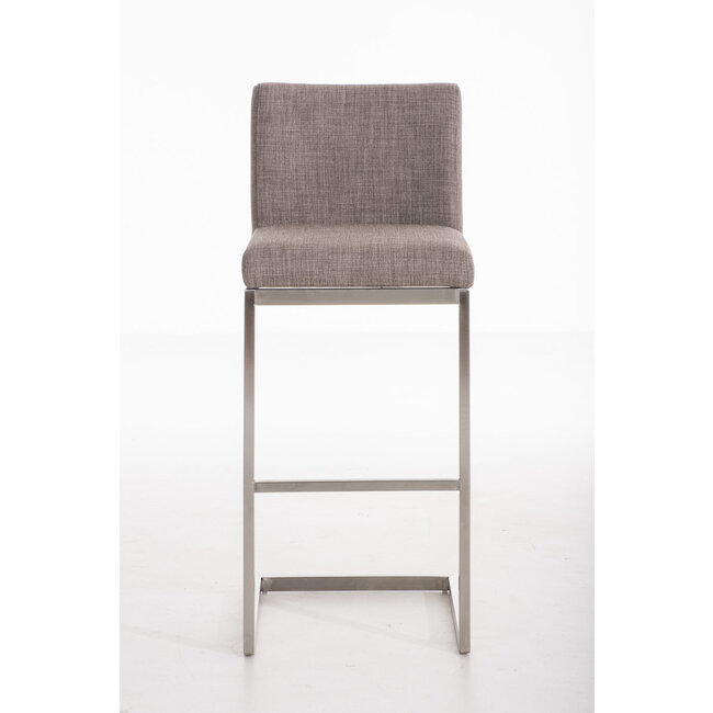 Barhocker Paros Stoff Grau