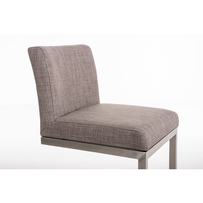 Barhocker Paros Stoff Grau