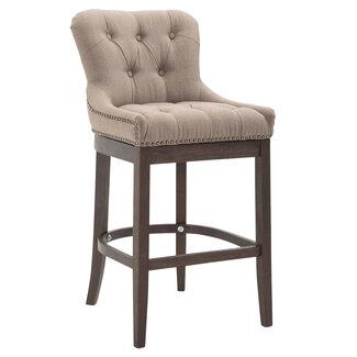 CLP Barhocker Lakewood Stoff Taupe