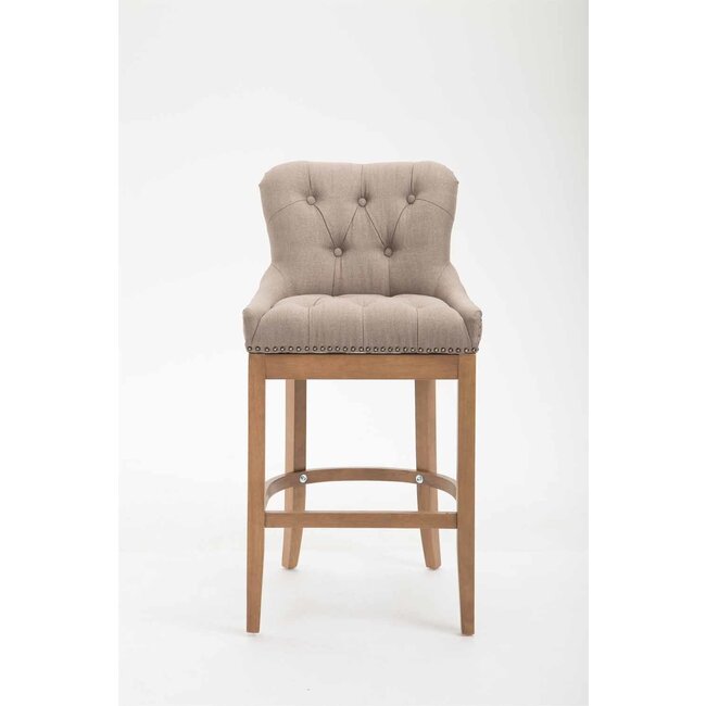 Barhocker Lakewood Stoff Taupe