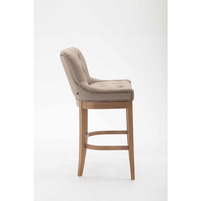 Barhocker Lakewood Stoff Taupe