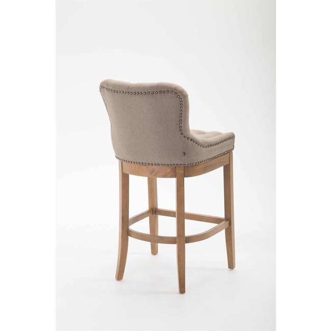 Barhocker Lakewood Stoff Taupe