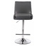 2er Set Barhocker Club Kunstleder Grau