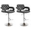 CLP 2er Set Barhocker Dublin Kunstleder Grau