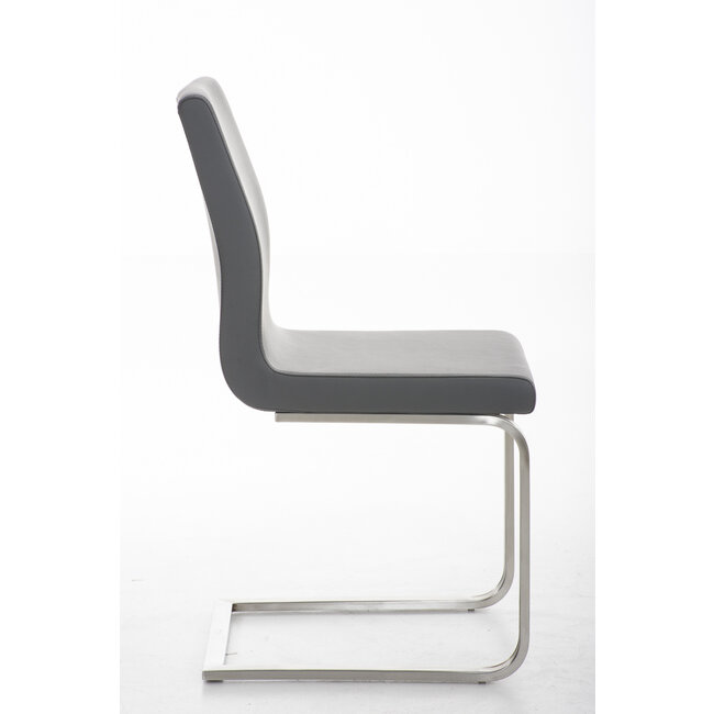Esszimmerstuhl Belfort Kunstleder Grau
