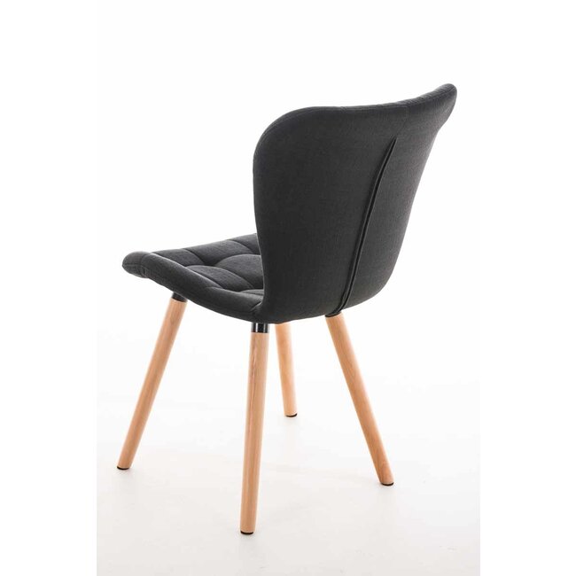 Stuhl Elda Stoff Schwarz