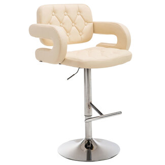 CLP Barhocker Dublin Kunstleder Creme