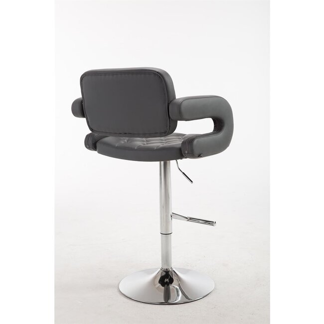 Barhocker Dublin Kunstleder Grau