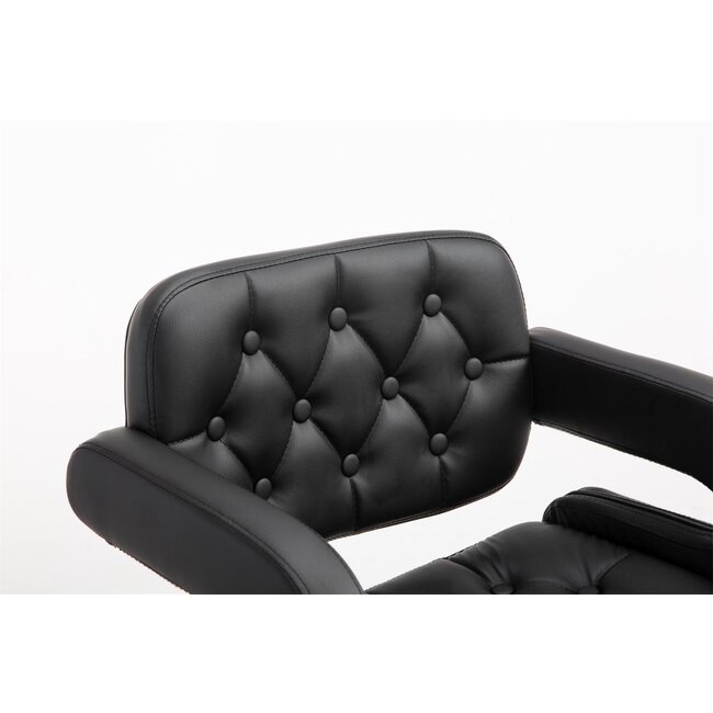 Barhocker Dublin Kunstleder Schwarz