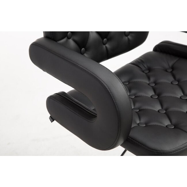 Barhocker Dublin Kunstleder Schwarz