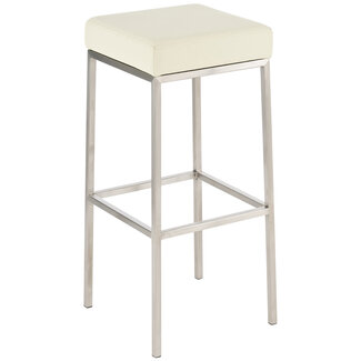 CLP Barhocker Montreal H85, Kunstleder Creme