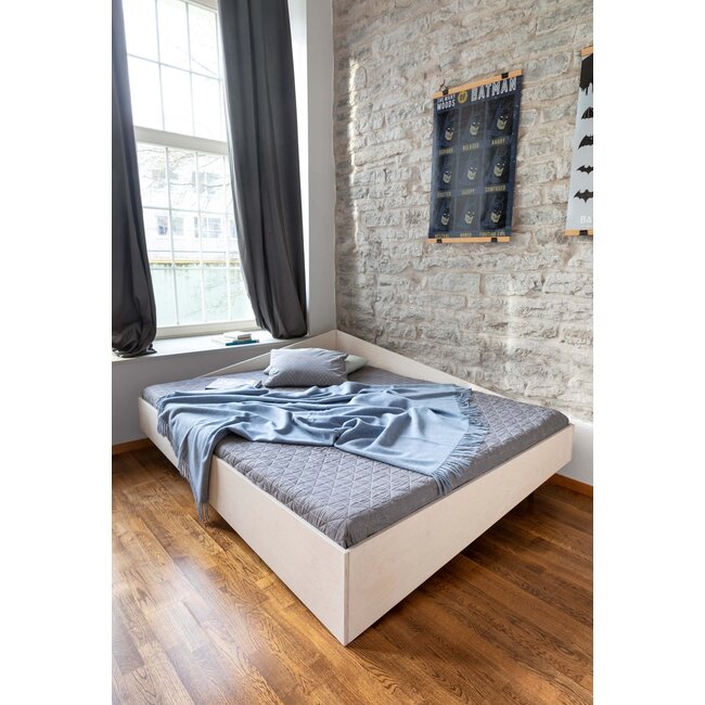 Eckbett BEINO – platzsparendes Design-Bett für die Raumecke